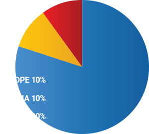 Pie Graph 19 years by the Numbers